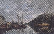 Eugene Boudin Kanal an der Allee Verte in Brussel oil painting picture wholesale